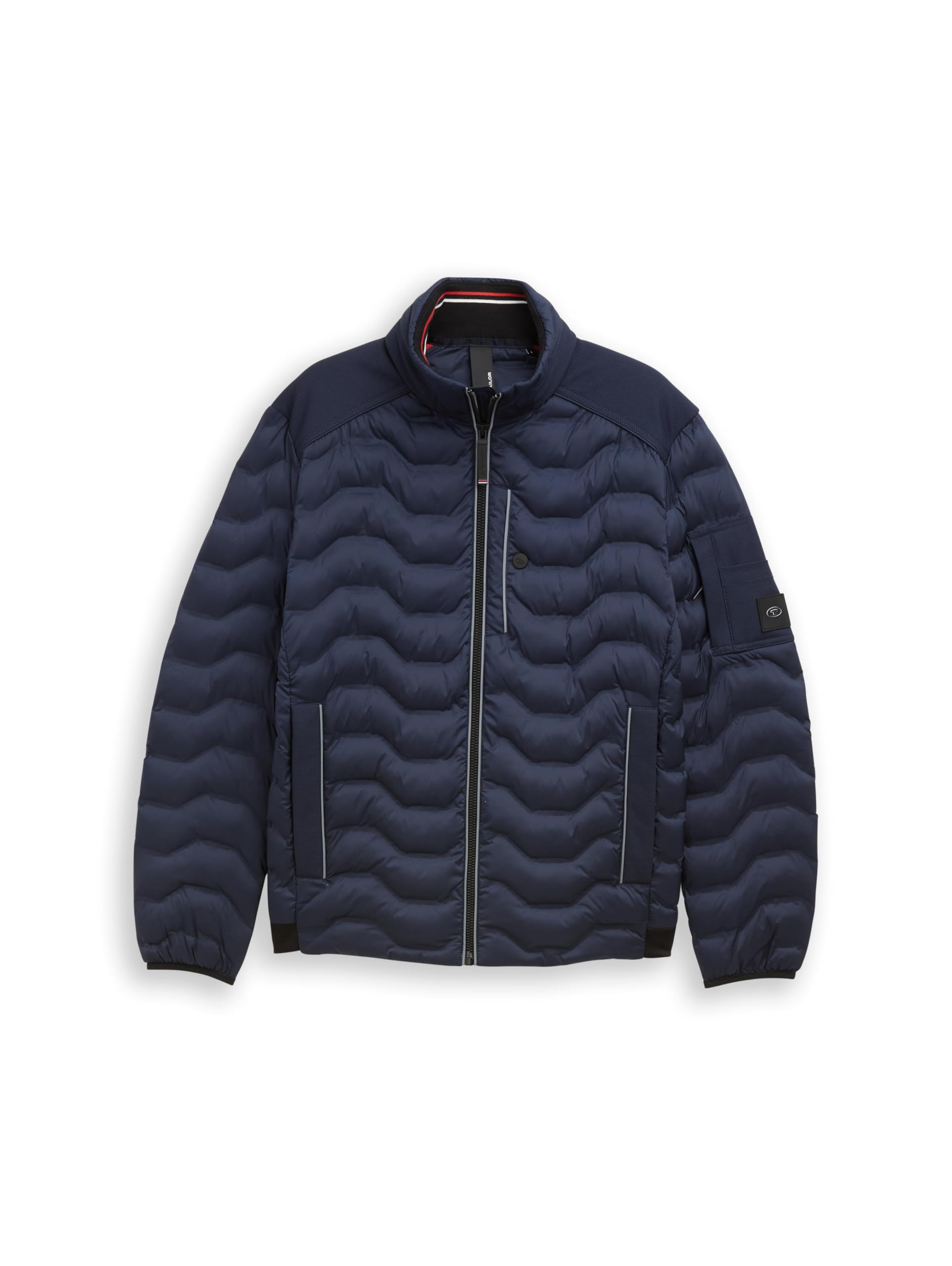 TOM TAILOR Herren Hybridjacke mit Stehkragen