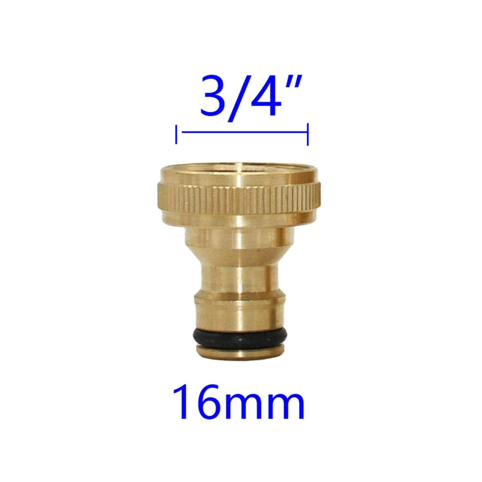 Adaptateur de connecteur de tuyau 20 pièces de 1/2 "3/4" 1 "Robinet de jardin fileté en laiton à couplage rapide Adaptateur d'arrosage de jardin adaptateur d'irrigation d'irrigation Accessoires de con
