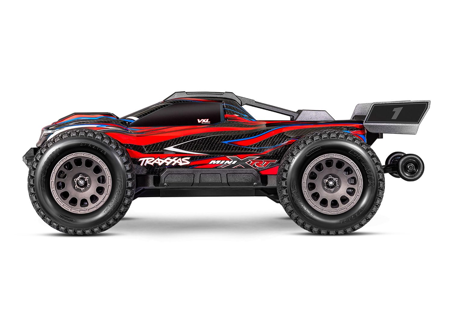 Traxxas Mini XRT VXL-3s Rot Brushless 1:10 RC Modellauto Elektro Monstertruck Allradantrieb (4WD) RtR 2,4 GHz (108076-1-RED)