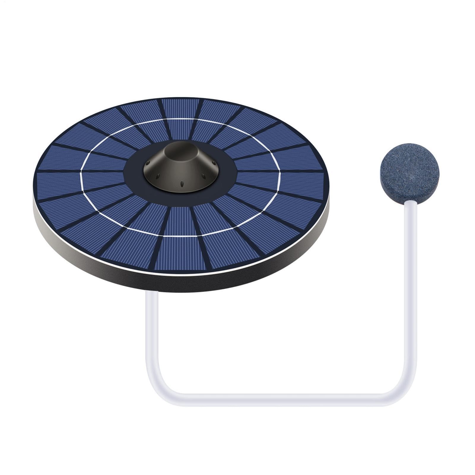 Aireador de estanque con energía solar,Bomba de aire silenciosa de 2,5 vatios con manguera de aire de 1,5 metros incluida - Set con bomba de oxígeno flotante,Para Acuarios Exteriores Jardín Paisaje