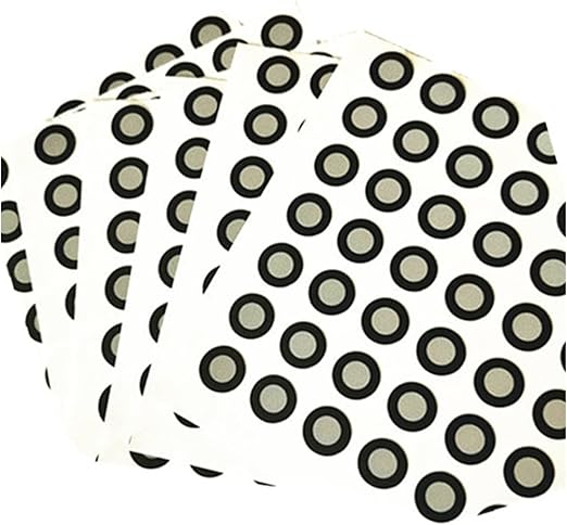 review 3D Scanning Reference Point Markers Handheld 3D Scanner Marked Point High Reflective Target Positioning Point Three-Dimensional Scanning Positioning Mark Point for 3D Scaning and Optical Tracking