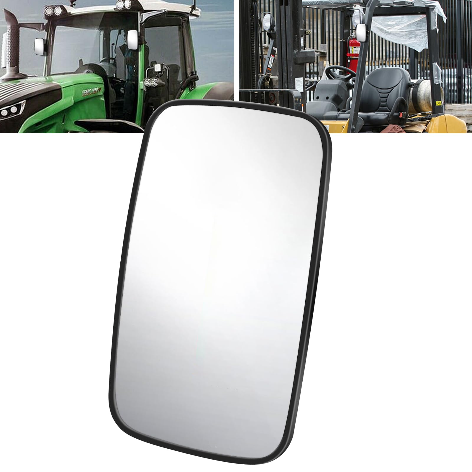 Biqing 1PCS Miroir De Chariot élévateur,360 ° Réglable Rétroviseur de Chariot élévateur Rétroviseur Latéral Camion (4 5/8"x8") pour Camion/Pelleteuse/Tracteur/Engins De Chantier