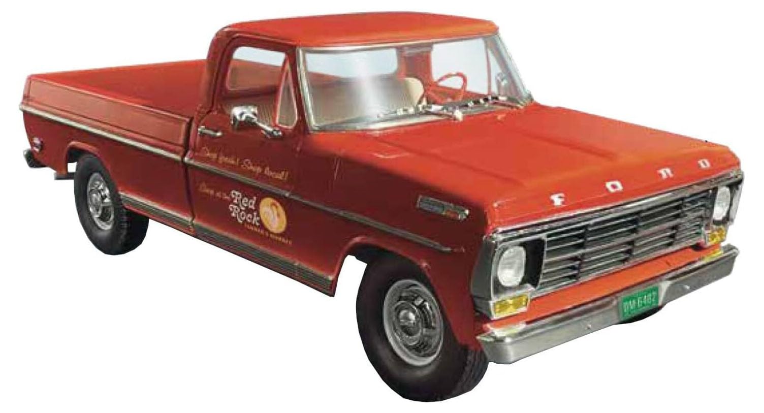 Moebius Models 2564 1:25 1968 F0RD F-250 Custom Cab Pickup Plastic Model Kit
