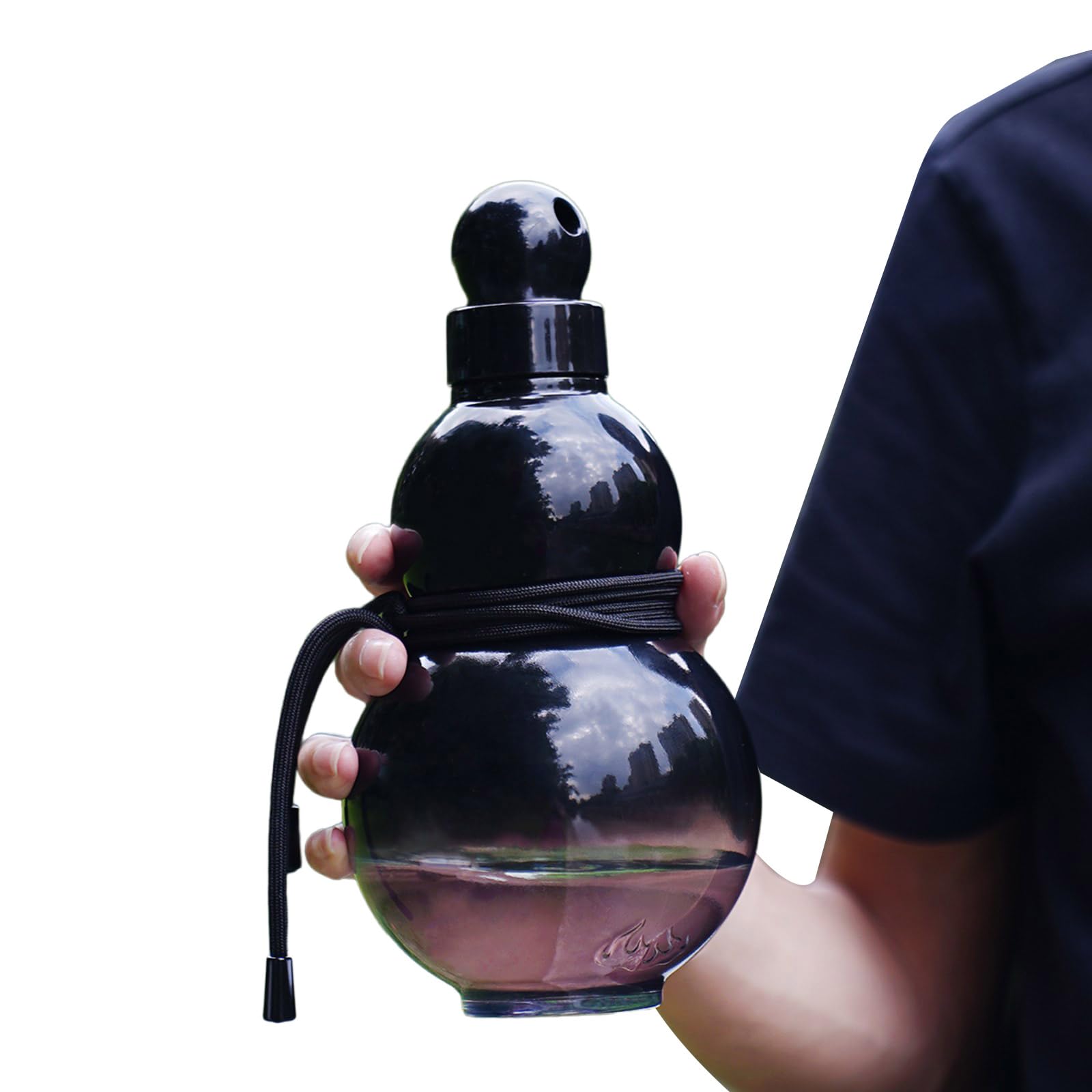 HUANGANG Gourd Water Bottle 1000ml Gourd Sports Water Bottle Travel Leakproof Water Bottle For Gym Gourd Shape Water Bottle