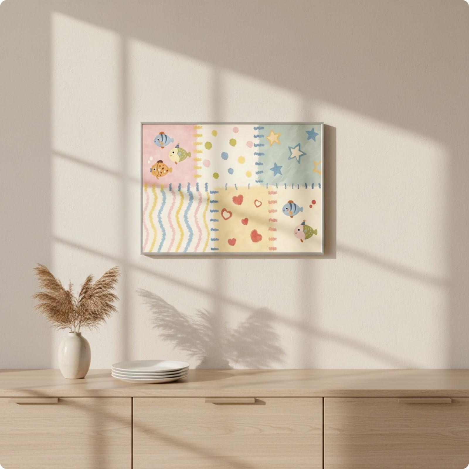 Copriquadro Elettrico Pratico | Ribaltabile, Pannello Copri Contatore con Cornice, per Ingresso, 40x30cm