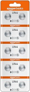 Amazon Basics Long-Lasting LR44 Alkaline Coin Cell Batteries | 1.5V Voltage | Lightweight & Portable (Pack of 10) Price In India