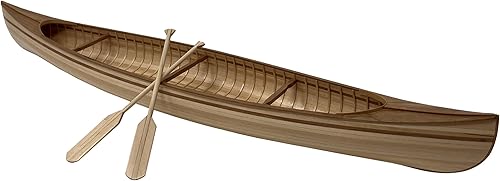 Miniatura 2 de Midwest 949 Big Canadian Canoe 18 - Kit de construcción de modelo de barco de madera para adultos de 23 pulgadas de largo, autoensamblaje de