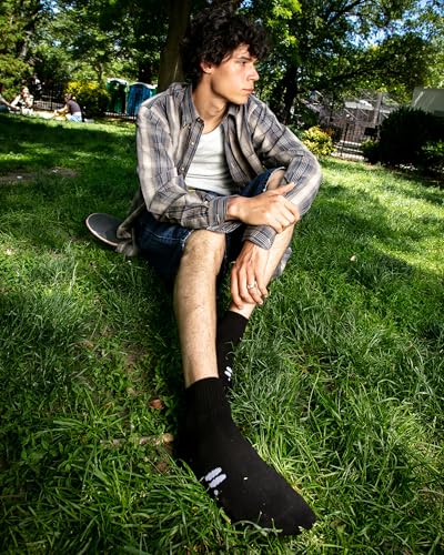 doublesoul Men & Women 3 Pack Quarter Socks; Organic Cotton4