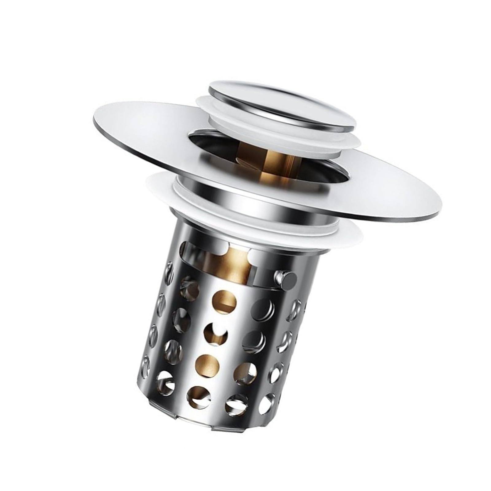 Copper Cores Drain Plug Kitchen Sink Drains Strainers Stoppers Bounce Cores Strainer Basket Filter Sinks Stoppers Kitchen Sink Drainers for Bathroom