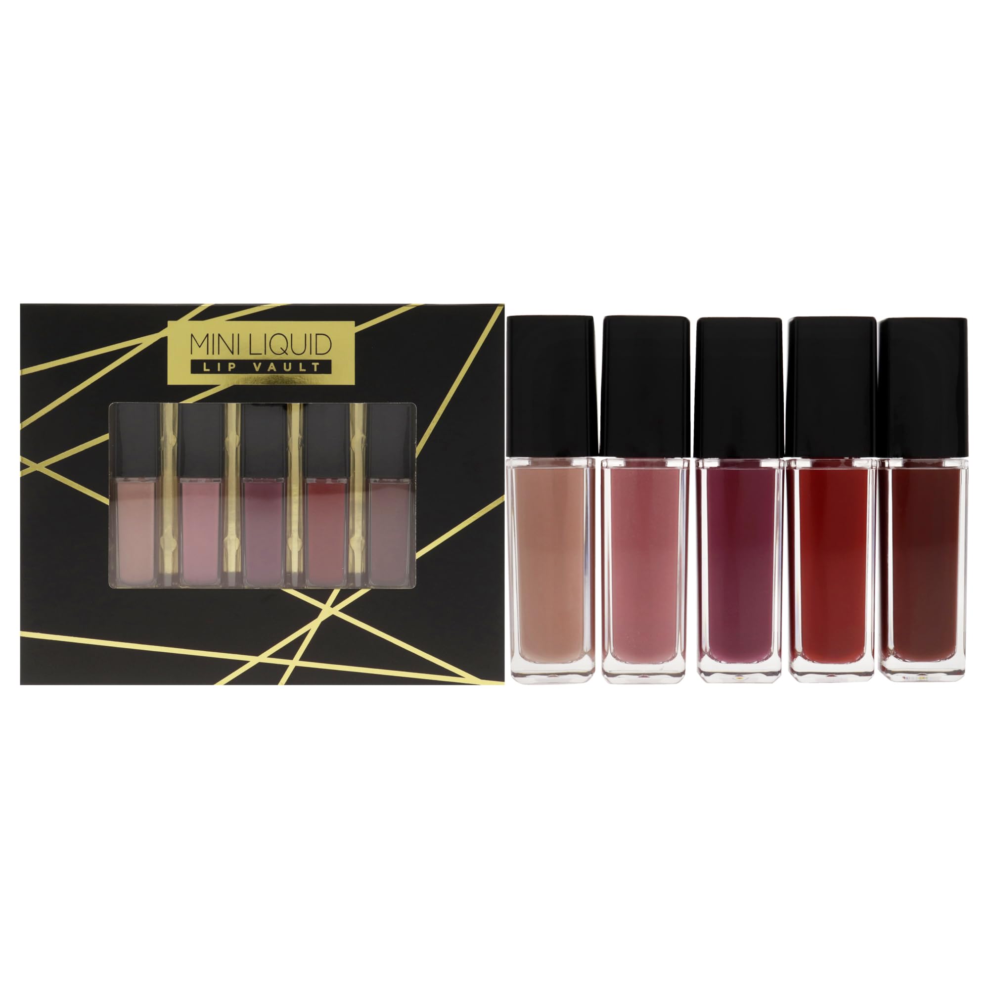 Mini Liquid Lip Vault by Reaction Retail 5 x 0.19 oz Lipstick