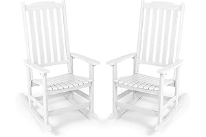 Outdoor Porch Rocking Chair with Heavy Duty Construction