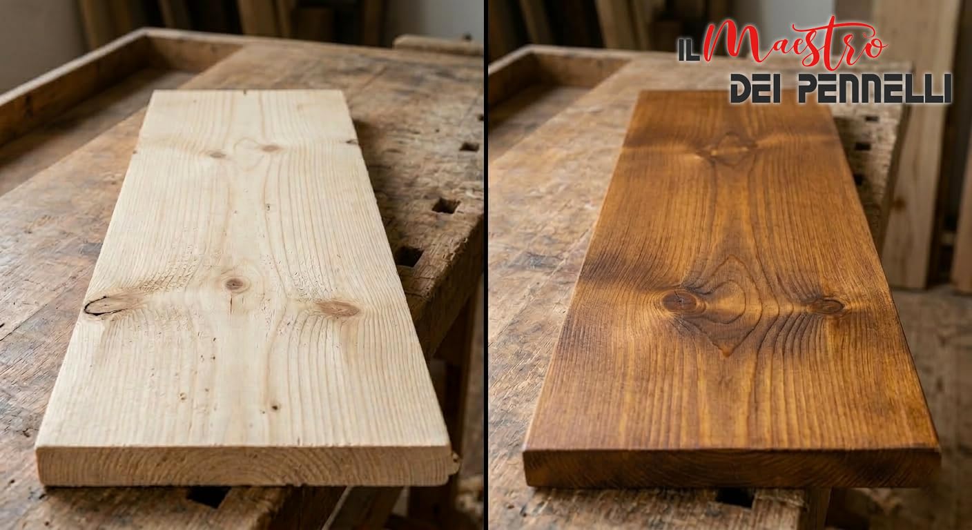 ELEPHANT Impregnante legno esterni per ciclo cerato professionale ad acqua 2,5lt Maestro (Castagno)