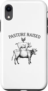 iPhone XR Pasture Raised Eggs Chicken Pork Organic Beef Cow Pig Farmer Case