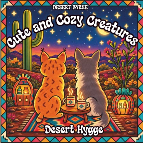 Cute and Cozy Creatures: Desert Hygge: Coloring Book