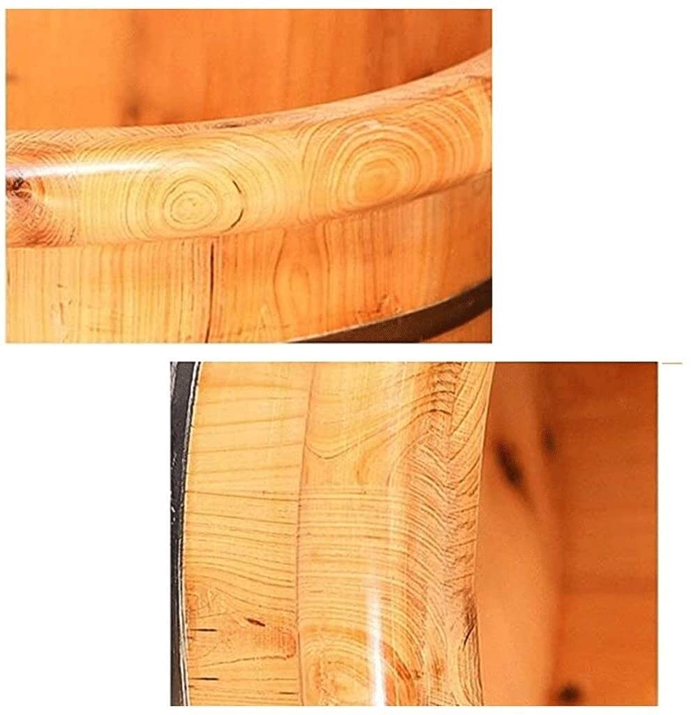 Bacino di Legno per pediluvio Bacino per Pedicure in Legno Bacino per Pedicure Vaschetta per pediluvio in Legno 25 cm Secchio per pediluvio Secchio per pediluvio per Adulti Massaggio per Punti di