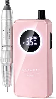 Cordless Nail Drill for Beginners: Easy & Safe Electric Nail File for Home DIY, Low Vibration Quiet Control with LCD, for Gel Removal, Shaping & Nail Care, YEEYAN