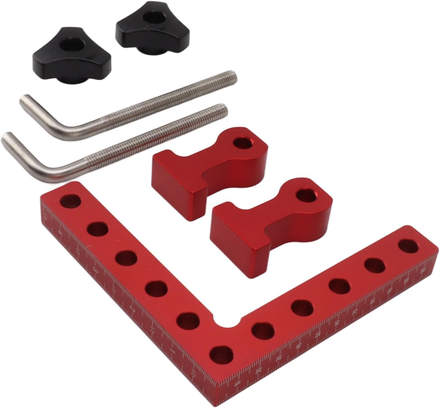 90 Degree Positioning Squares Aluminum Alloy Woodworking Right Angle Corner Clamping Square Tool for Picture Frame Box Cabinets Drawers (Type 2)