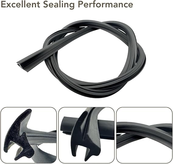Front Windshield Upper Reveal Surround Molding Trim Fit for Honda Civic 2006 2007 2008 2009 2010 2011 Replace 73150-SNA-003 Windshield Reveal Surround Trim Rubber Seal