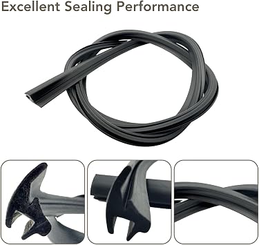 Front Windshield Upper Reveal Surround Molding Trim Fit for Honda Civic 2006 2007 2008 2009 2010 2011 Replace 73150-SNA-003 Windshield Reveal Surround Trim Rubber Seal