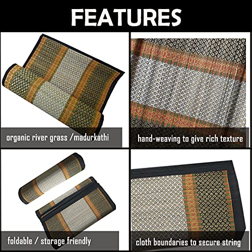 Montelal Store Korai Grass Handmade Big Chatai For Sleeping On Floor