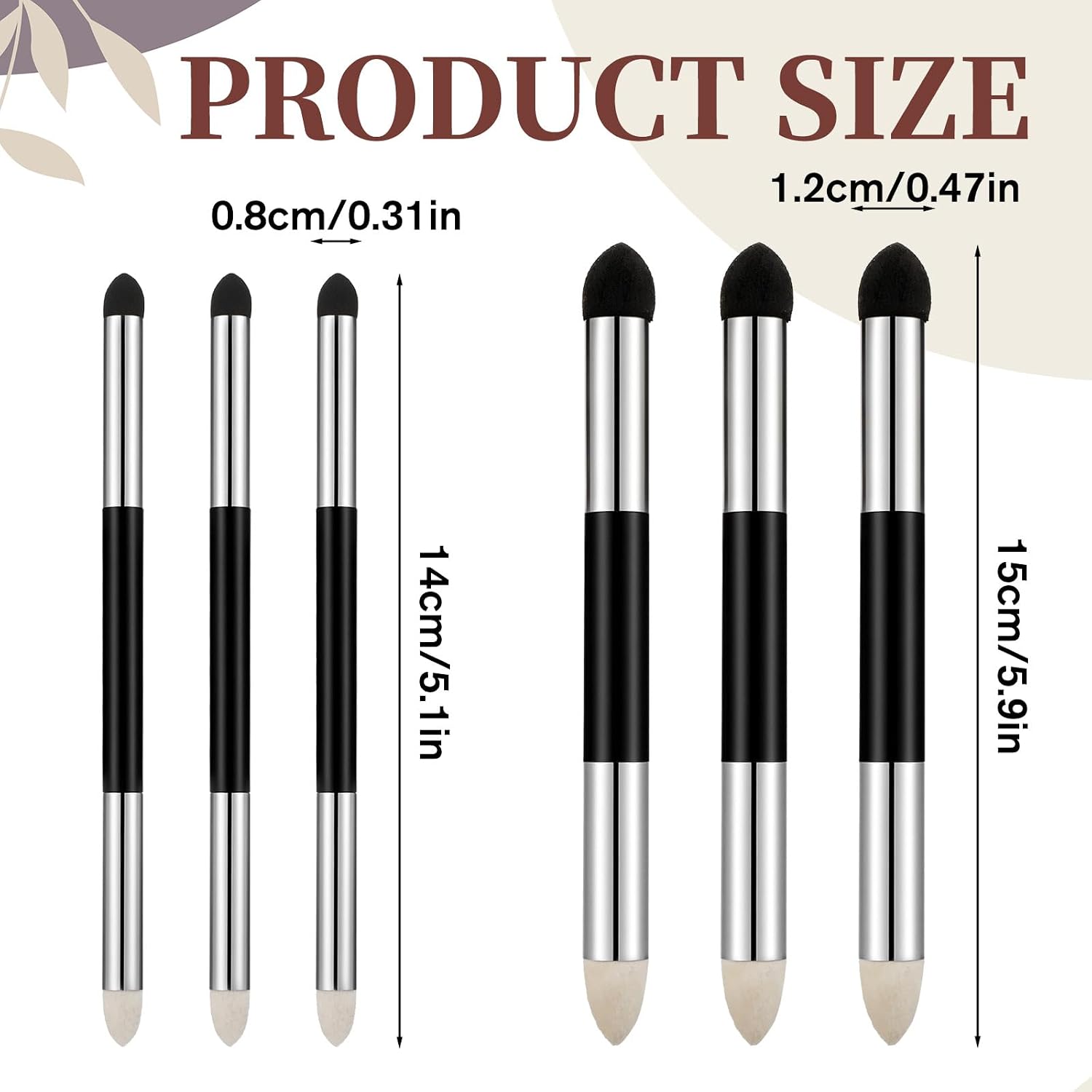6 Pcs Oil Pastel Tools Blending Sticks, Dual Tip Reusable Sketch Rubbing Sponge Brush for Artist Professional Sketch Drawing for Students Beginners Lightening and Highlight