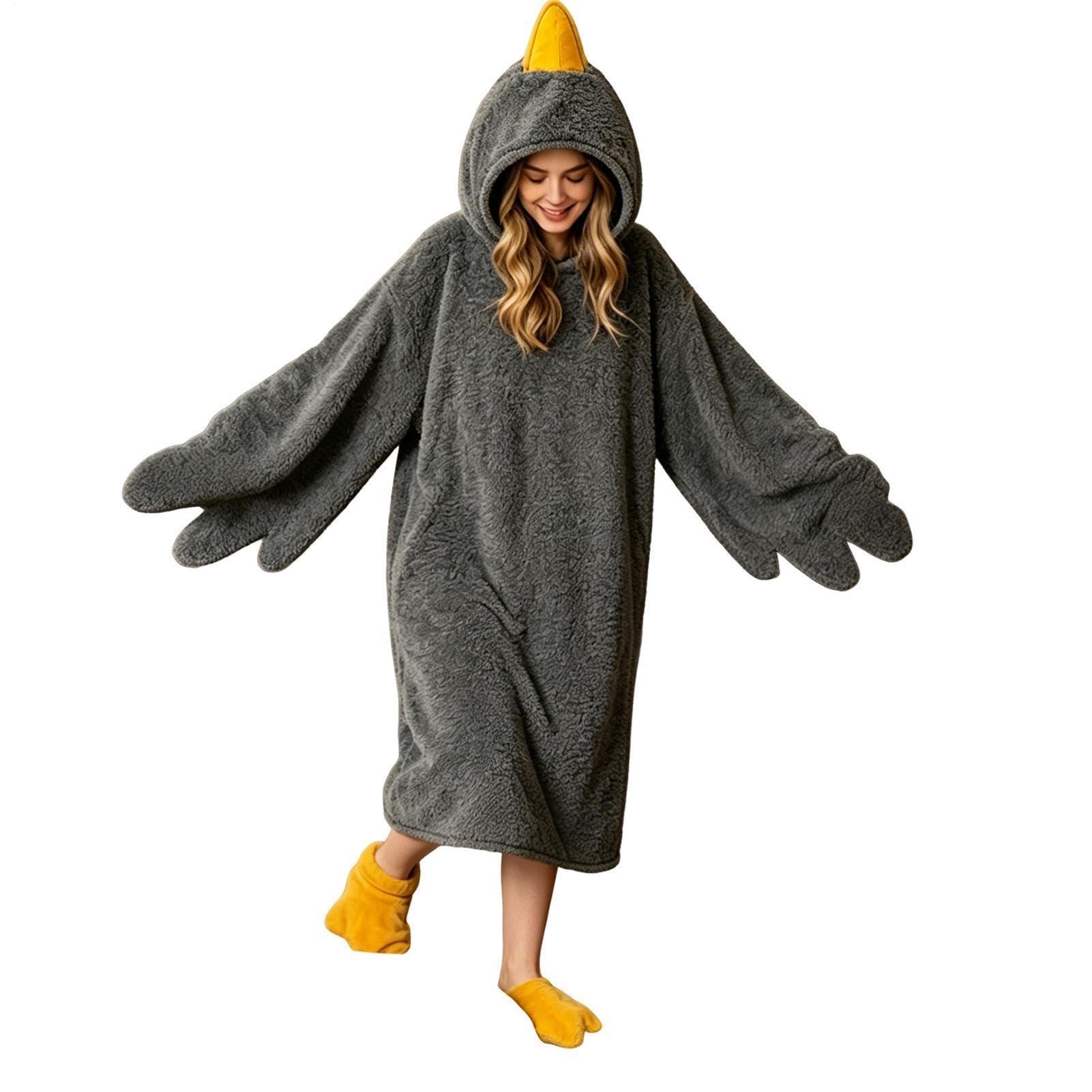 Coperta con cappuccio per bambini, costume divertente con scarpe, coperta con cappuccio, per adulti e bambini, per Halloween, feste di compleanno, vacanze, donne, uomini, ragazzi e ragazze