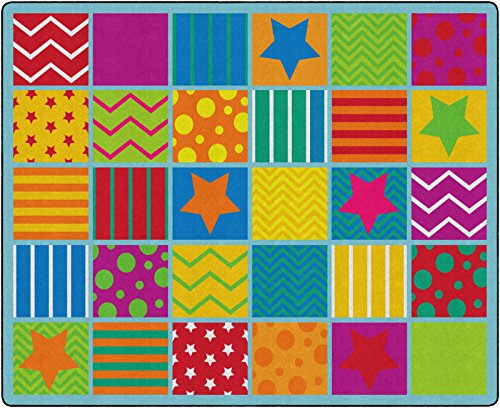 Flagship Carpets Silly Seating Kids Activity Multicolor Area Rug for Home Learning Area or Children Classroom Carpet, Kids Room or Playroom Mat, 10'6