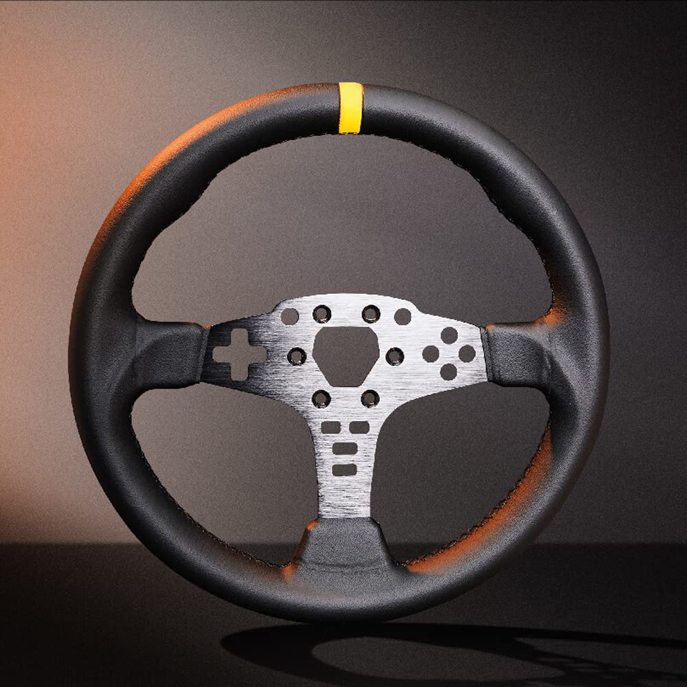 Summer Car Steering Wheel Cover Four Seasons Universal 38 cm, Car Booster Non-Slip Handle, Mahogany