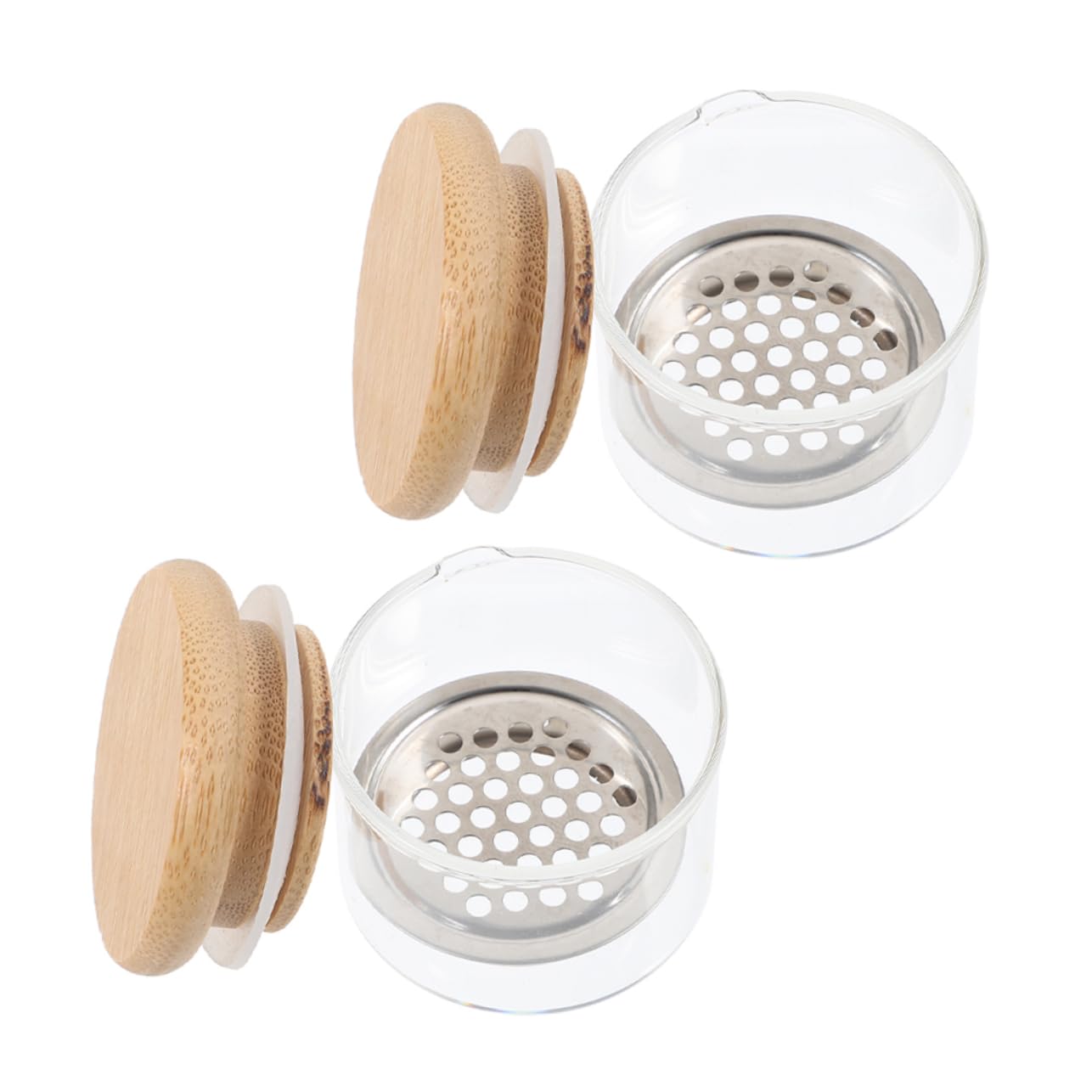Healeved 8pezzi Ciotole Per Manicure Tazze Sostituibili Per Nail Art Strumento Per Unghie Per Estetiste e Appassionati Nail Art