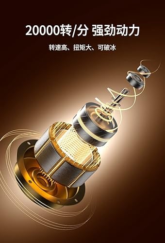 Miniatura 5 de SHIDIAN Licuadora portátil, licuadora personal para batidos y batidos, batidora batida para cocina, licuadoras de tamaño personal con USB