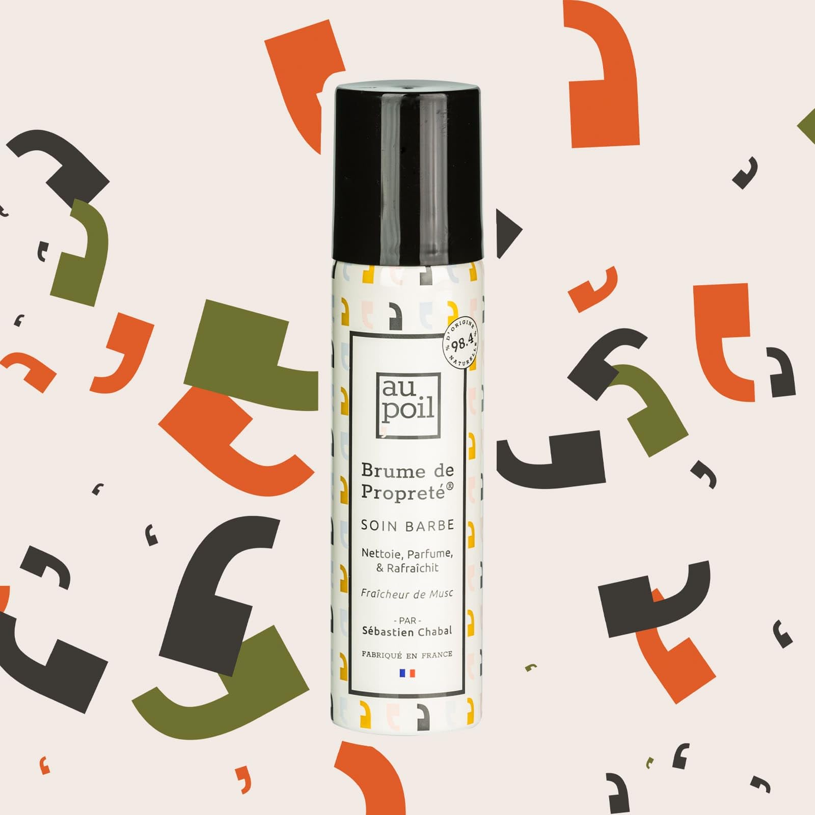 AU POIL le Coffret Frais & Dispo : 1 Eau de Parfum 100ml, 1 Brume de propreté 70ml, 1 Gel lavant 3-en-1 100ml Fraîcheur de Musc par Sébastien Chabal