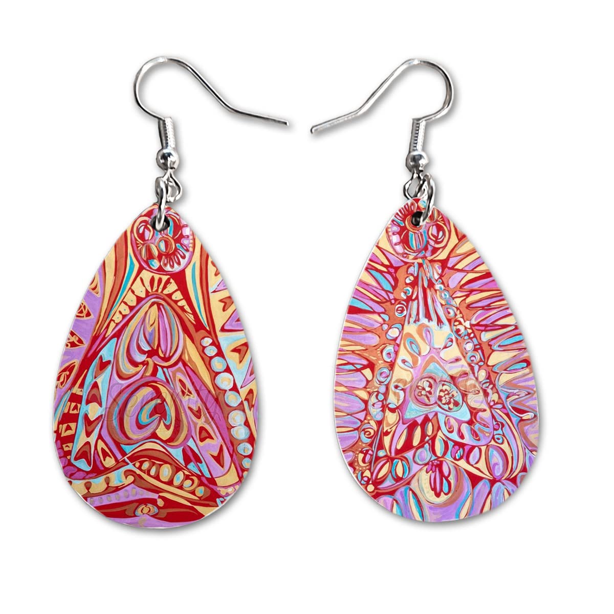 Maureen Claffy Artist Collection | Conception Teardrop Dangle Earrings Set | Cute Girls Womens Jewelry Earings | Holiday Gifts | Summer Decorations Girlfriend Wife Adorable Fashion Accessories