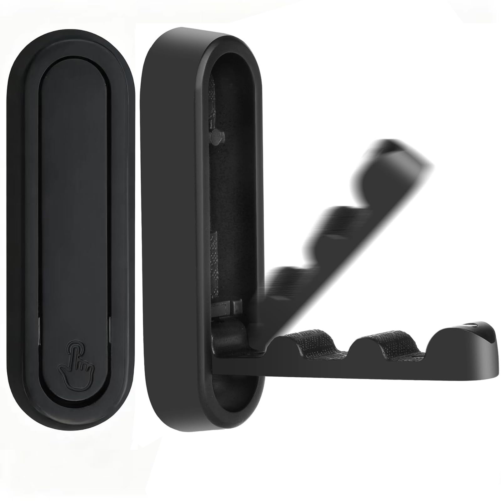 HREDZEO Foldable Wandhaken Klappbar,2 Pcs Wandhaken zum Aufhängen 90° Faltbare Kleiderhaken Faltbare Haken Wandhalterung aus Zinklegierung für Kleiderschrank,Bad und Küche