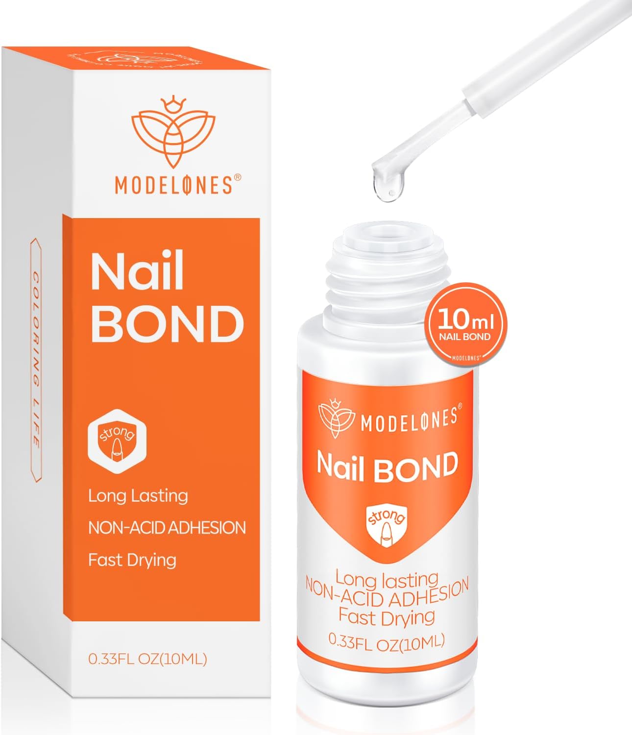 Modelones 10ml Nail Glue for Press On Nails, Nail Tips and Acrylic