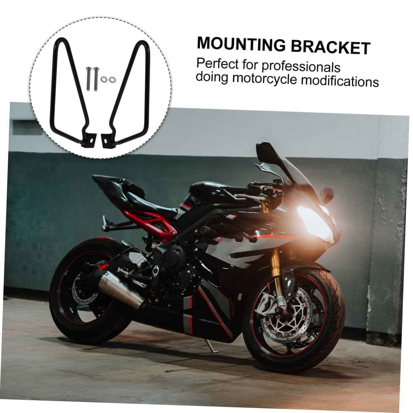 Soporte Metálico para Alforjas De Motocicleta Compatible Instalación Sencilla Accesorios Duraderos para Equipaje para Motocicletas