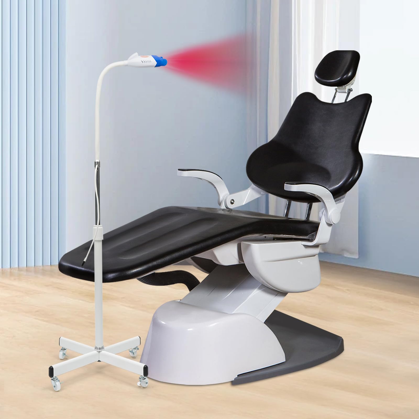 Dispositivo de blanqueamiento dental, lámpara de blanqueamiento dental, 6000 MW/CM² con 10 LED, lámpara blanqueadora de dientes con protectores bucales esterilizables, apagado automático 20 min, para