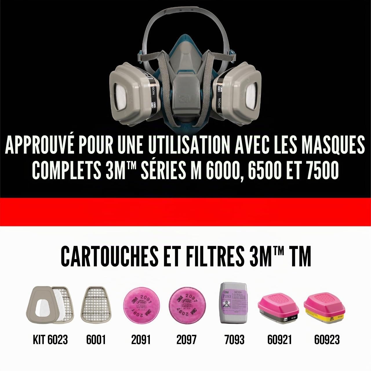 3 m filtre à particules P100, R-2091