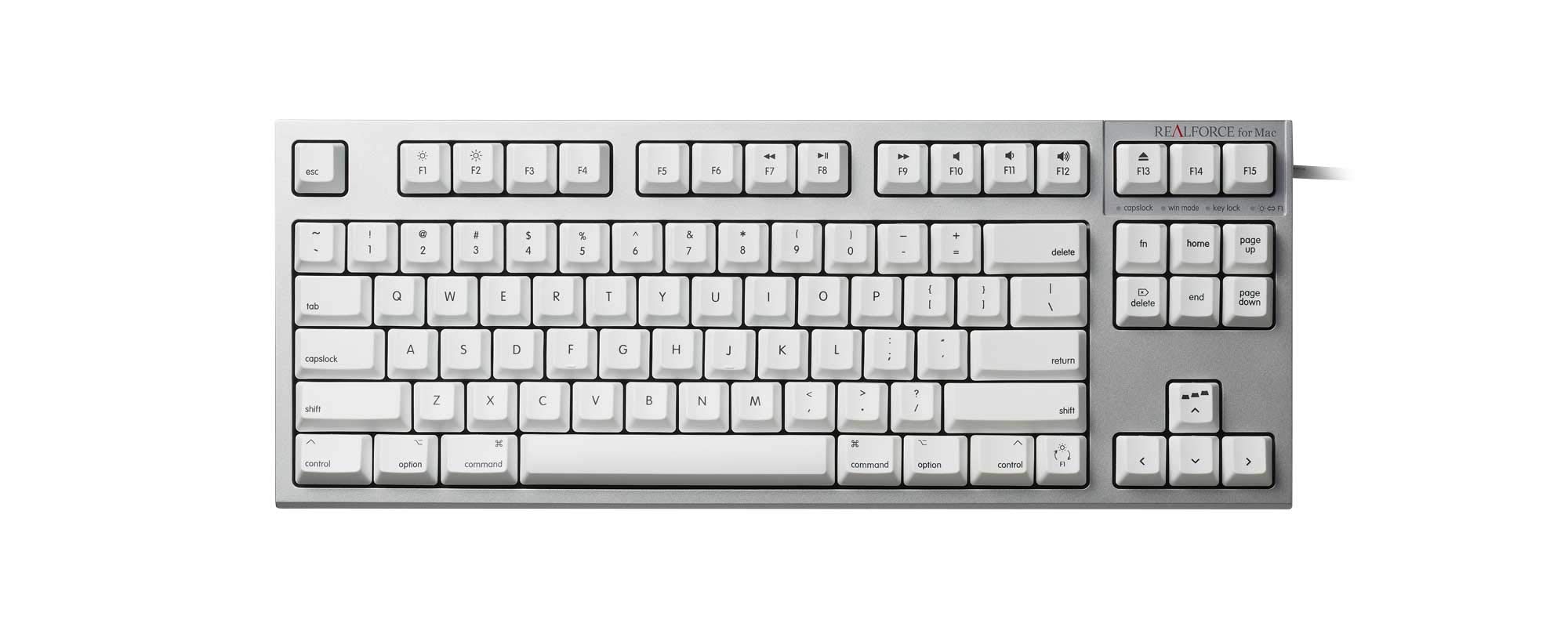 Amazon.co.jp: R2TLSA-US3M-WH(シルバー/白) REALFORCE TKL for Mac 