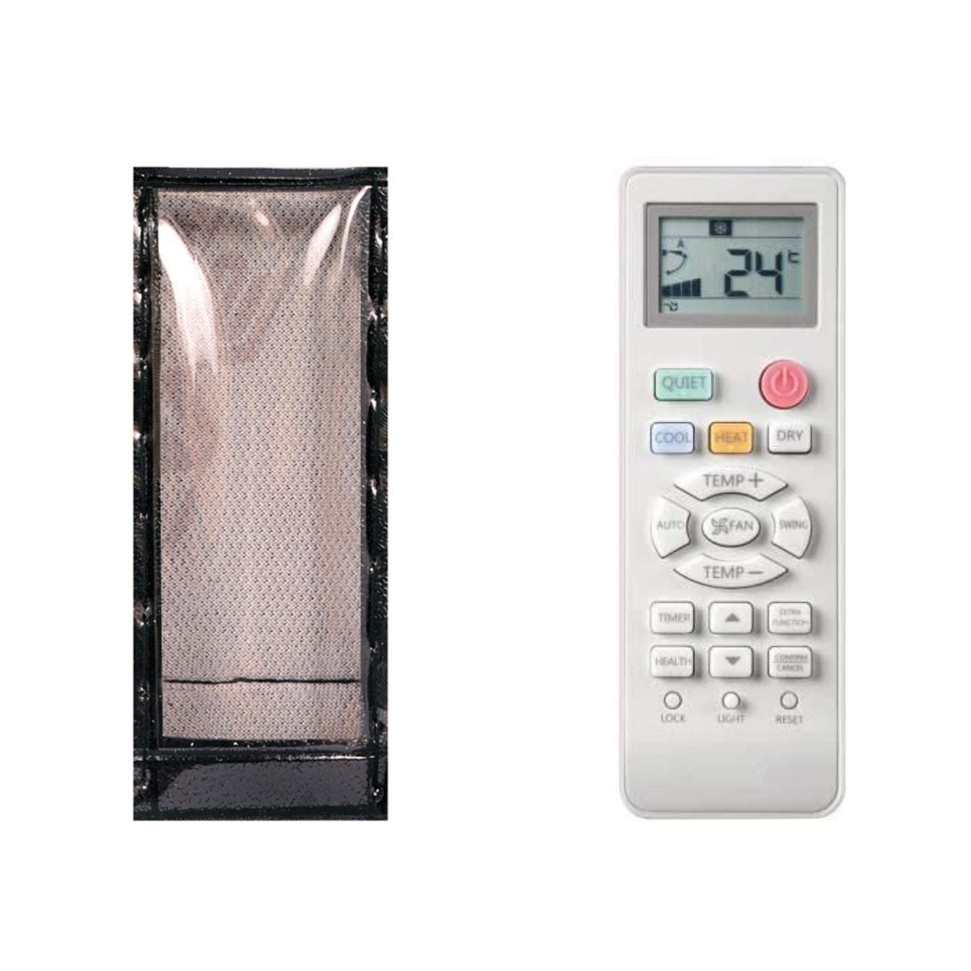 LUNAGARIYA Protective Cover For Haier Remote Controlpu Leather Cover Holder(Before Placing Orderplease Check The Product Dimensions),Black-image-0