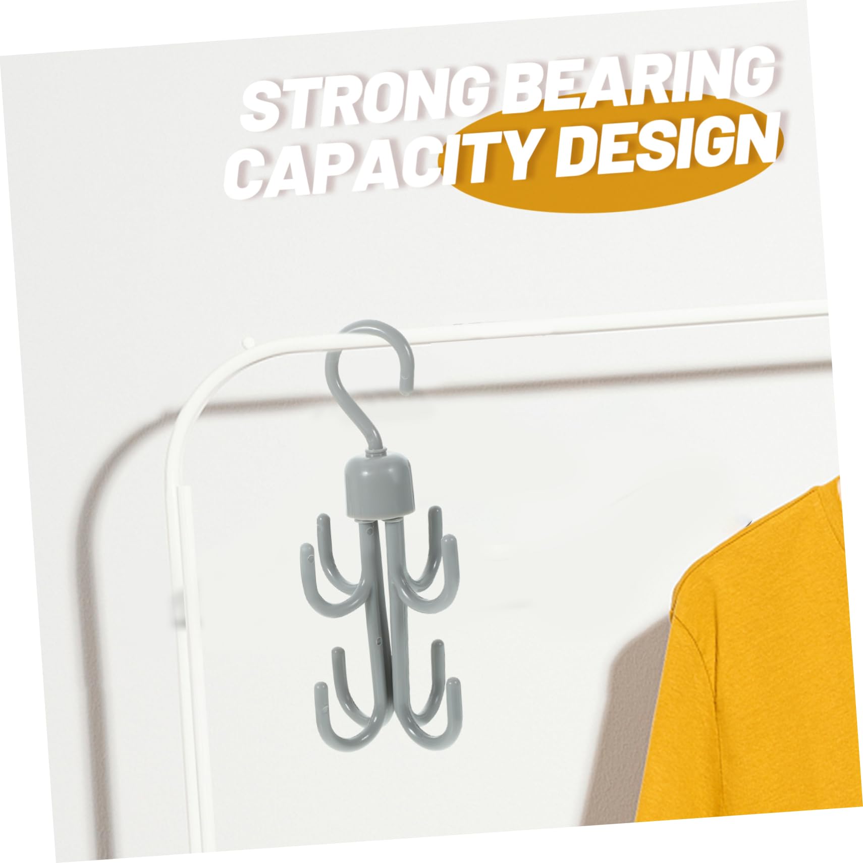 Ciieeo Organizador De Cinturones Percha Colgante para Armarios Soporte De Cinturones De Plástico Espacio Accesorio para Closet 2 Piezas X 4