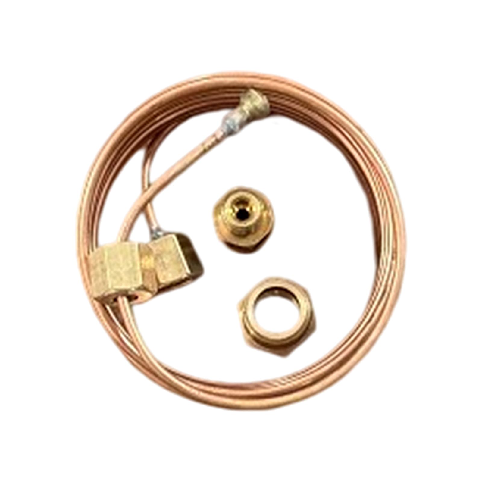 alloneslife Copper Hydraulic Pressure Gauge Hose 1.8m for Automotive Industrial Use Hydraulic Pressure Gauge Tube Set High Tubing