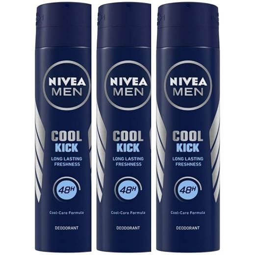 NIVEA Cool Kick Deodorant 48 Hour 150ml Pack of 3
