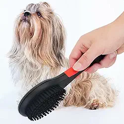 Escova Dupla Face para Pets IT Pet – Modelo PT-2666 – Para Cães e Gatos – Desembaraço, Remoção de Pelos e Finalização