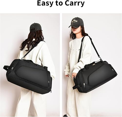 Miniatura 6 de Bolsa de gimnasio impermeable con compartimento para zapatos y humedad para hombresmujeres, bolsas deportivas para entrenamiento, fitness, viajes