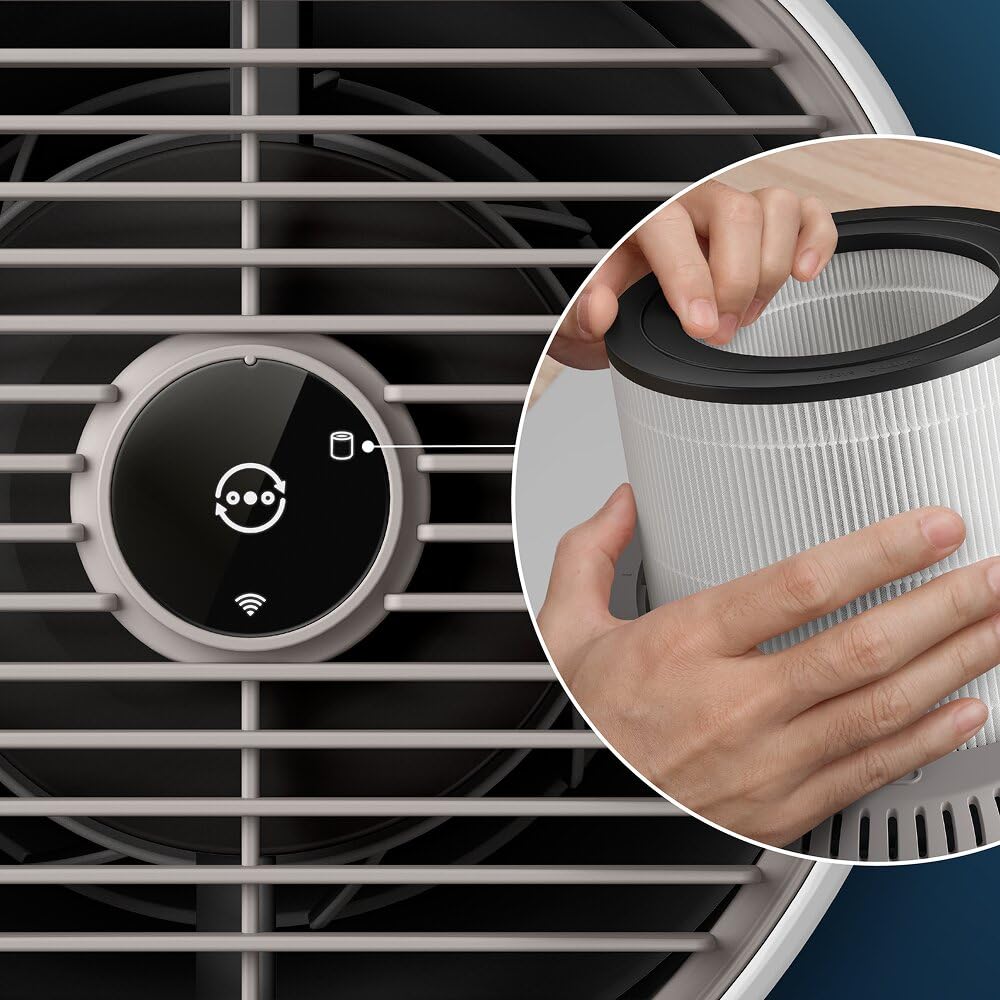 Philips Filtro di Ricambio Originale per Purificatore d'Aria Serie 600 AC0650, AC0651, HEPA NanoProtect, Durata 12 Mesi (FY0611/30)