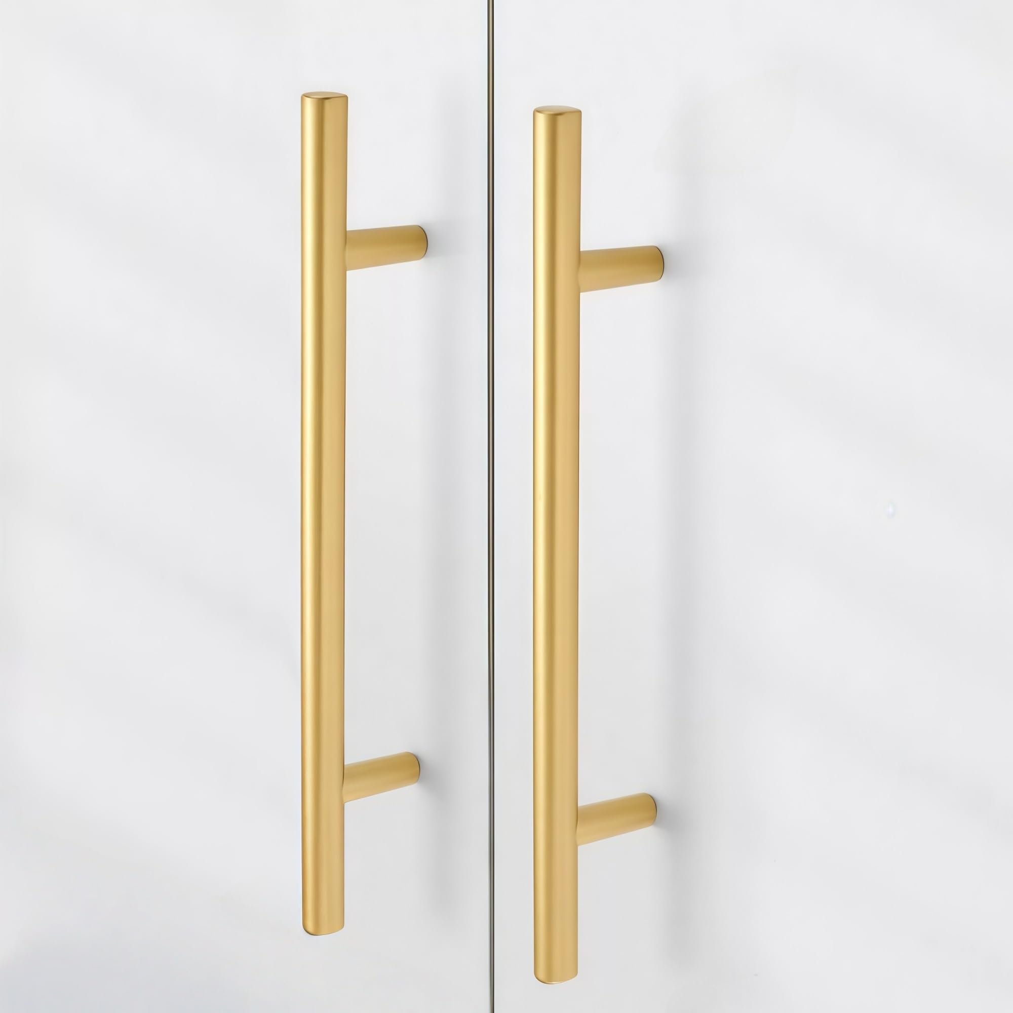 2er Set Möbelgriff Aluminium Gold, L 48-1000mm eloxierte Oberfläche