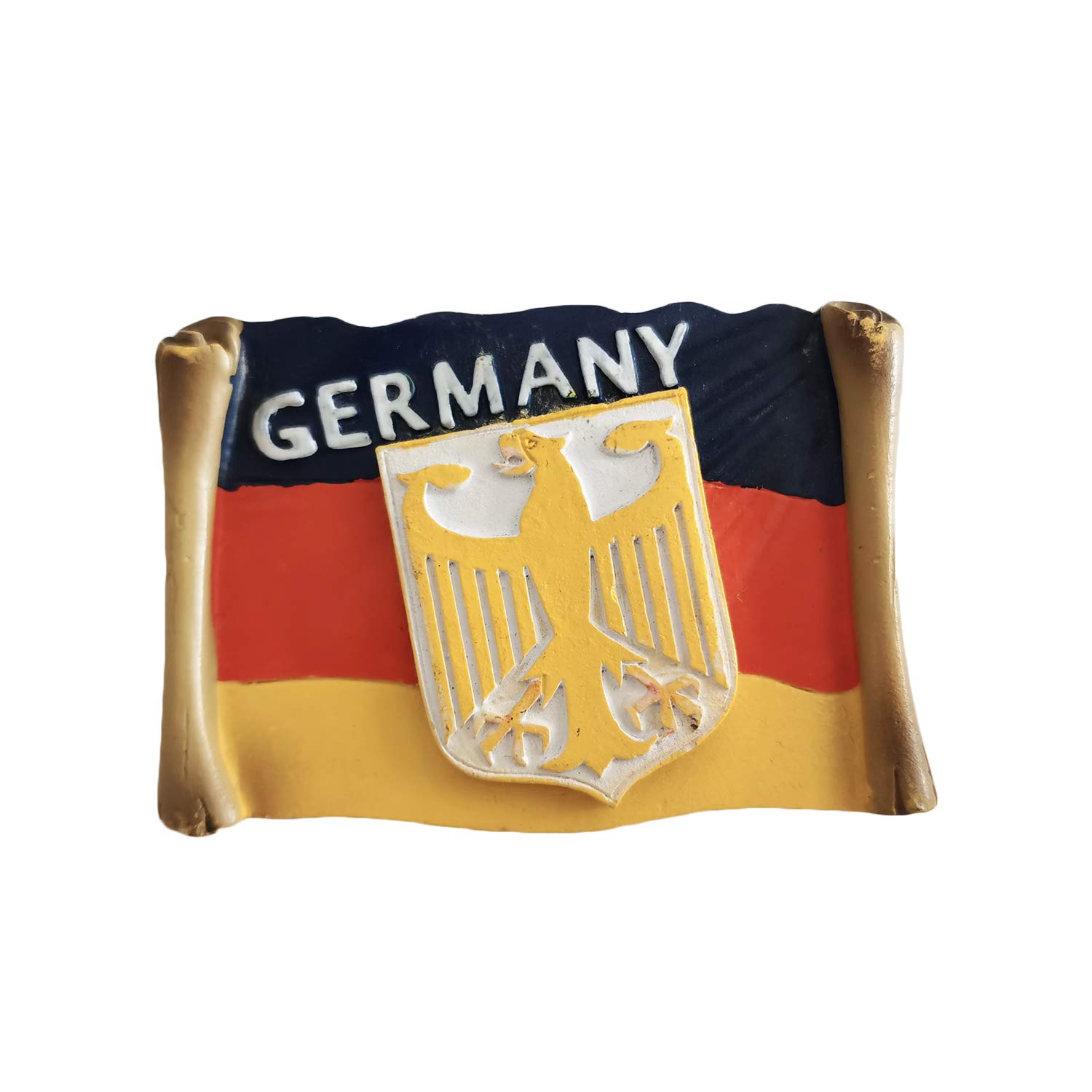 Wedarego Germany Flag 3D Souvenir Fridge Magnet Gift,Handmade Home & Kitchen Decoration Germany Refrigerator Magnet Collection