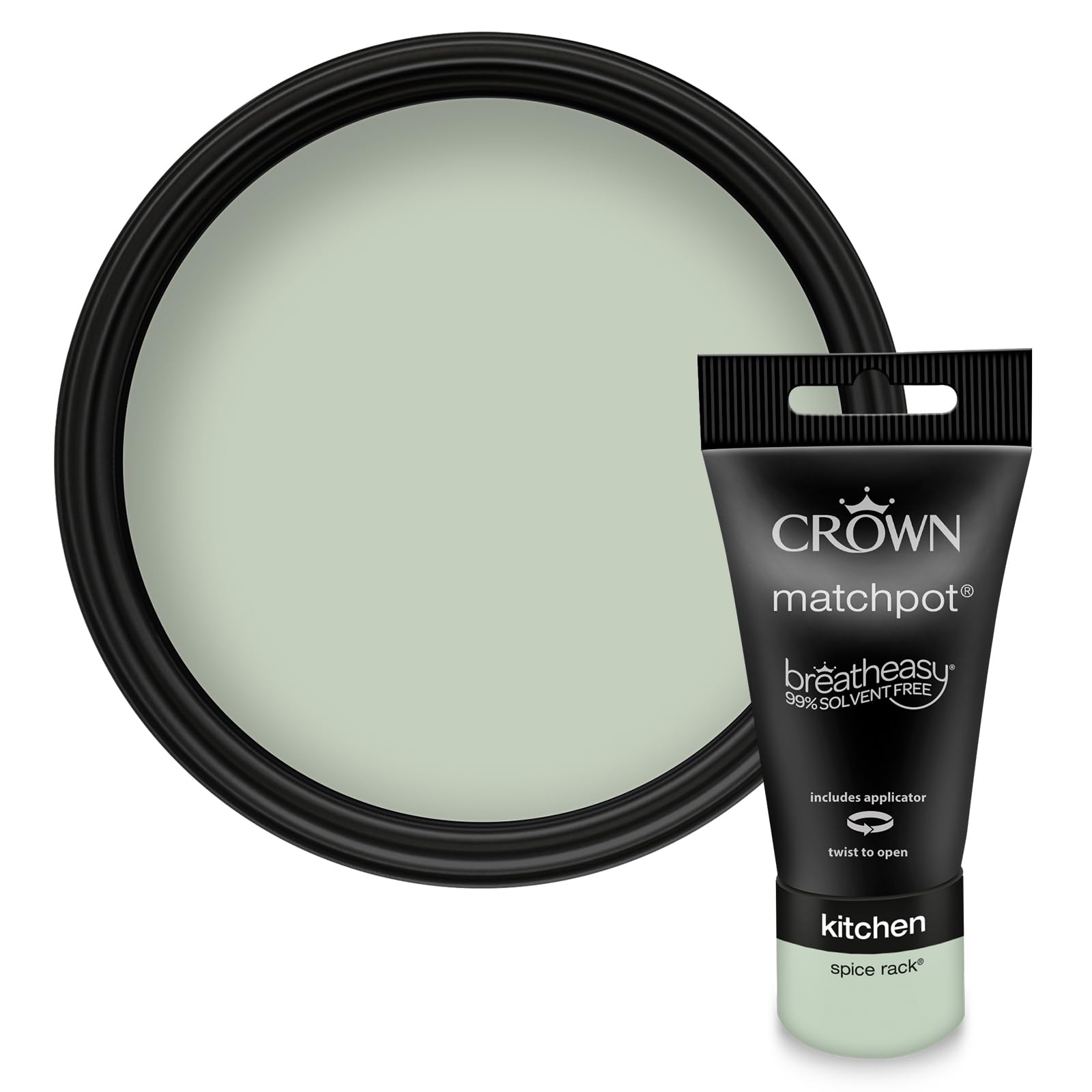 Crown Green Easyclean Mid Matt Paint Tester Pot - Sample 40Ml