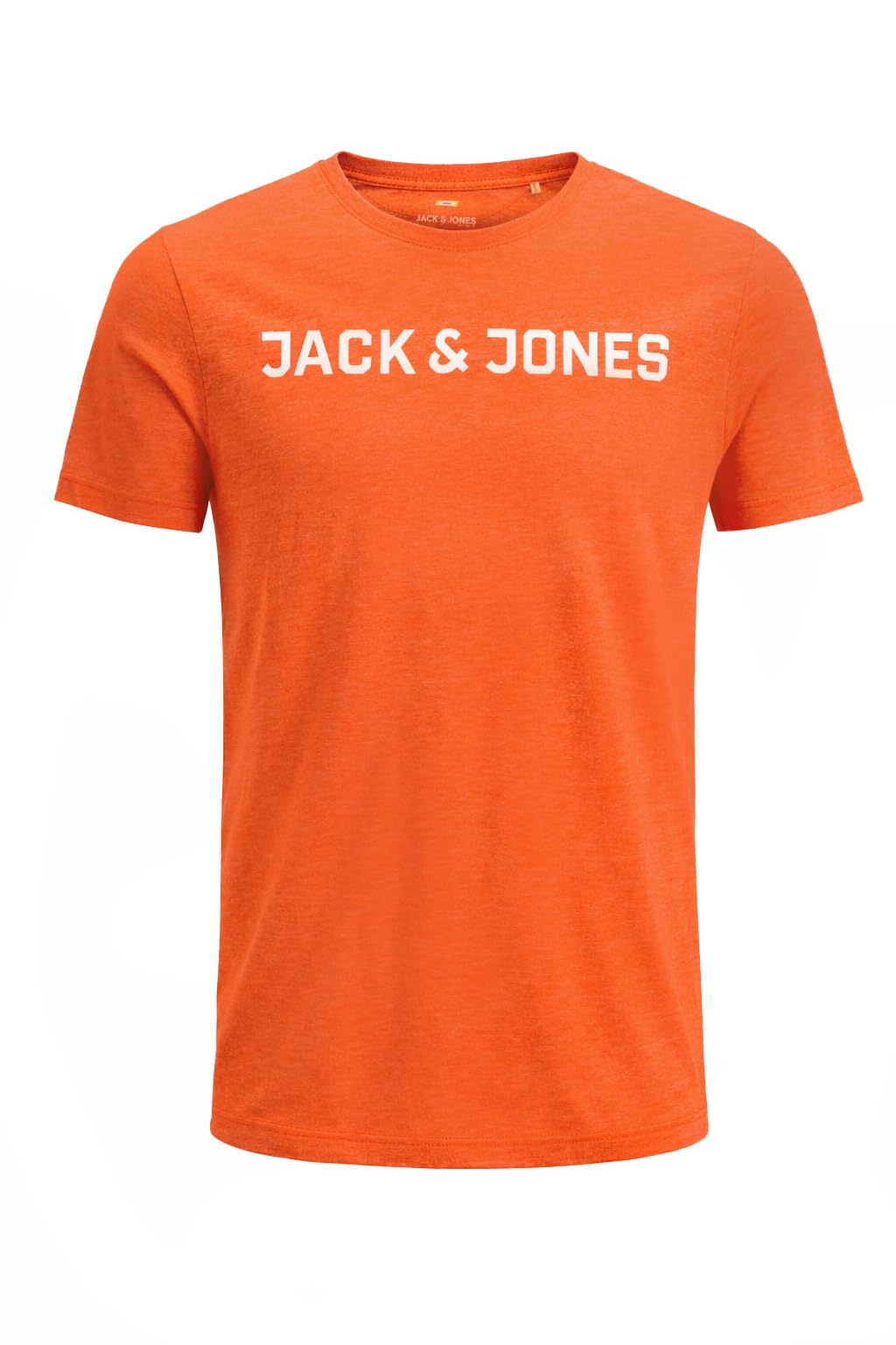 JACK & JONES Male Logo T-Shirt, Orange (Shocking Orange), 3XL