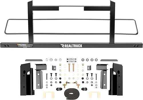 RealTruck Backrack Hardware Kit for use w/Wide-Top Tonneau, Black, No